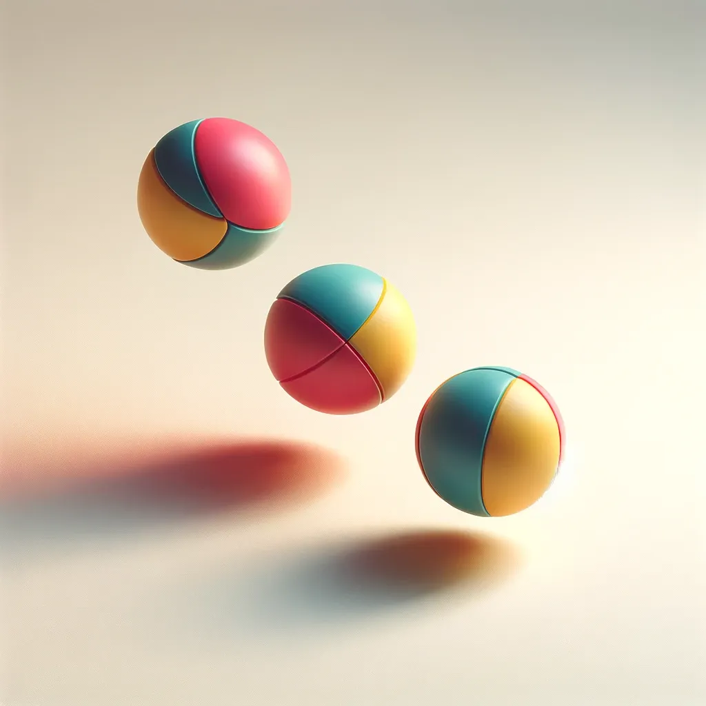 jugging balls falling
